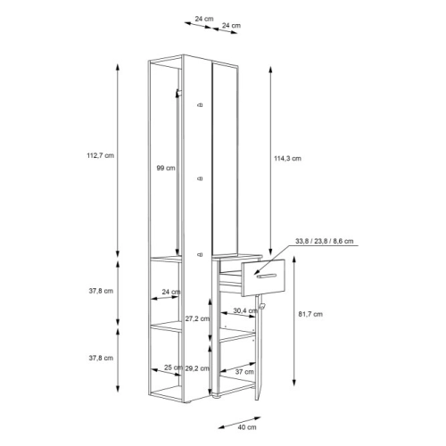 GARDEROBA Przedpokój - Komplet